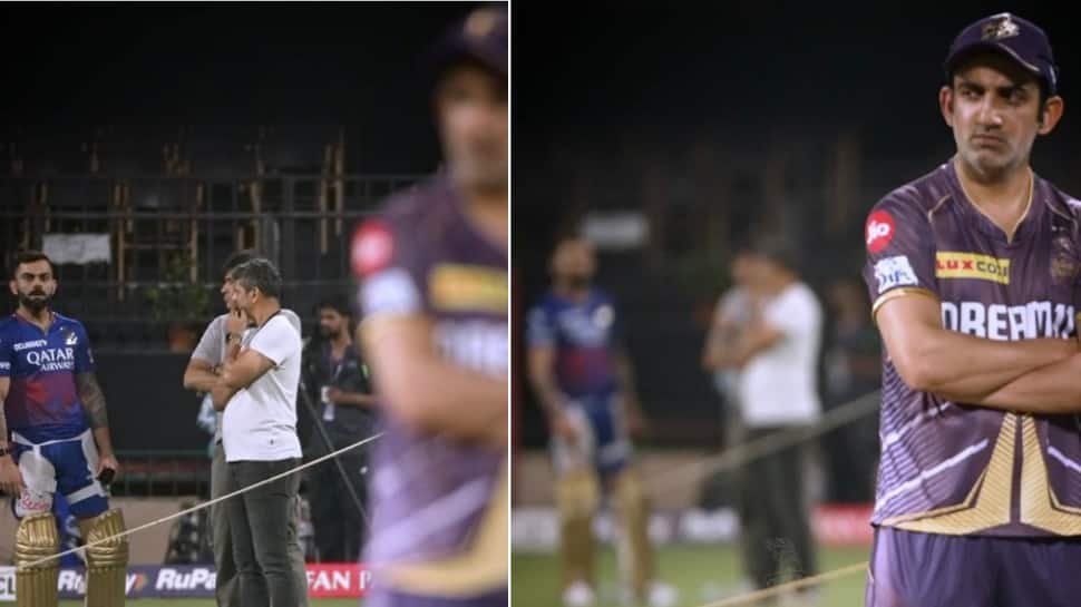 IPL 2024: Virat Kohlis ICE-COLD Look Directed At Gautam Gambhir Sets Internet On Fire Ahead Of RCB vs KKR Clash